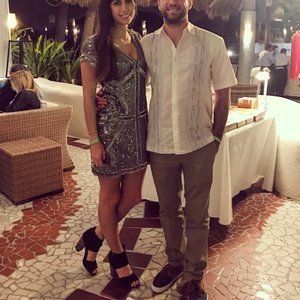 Parker Serena Dress Gunmetal Silver Sequin sparkle